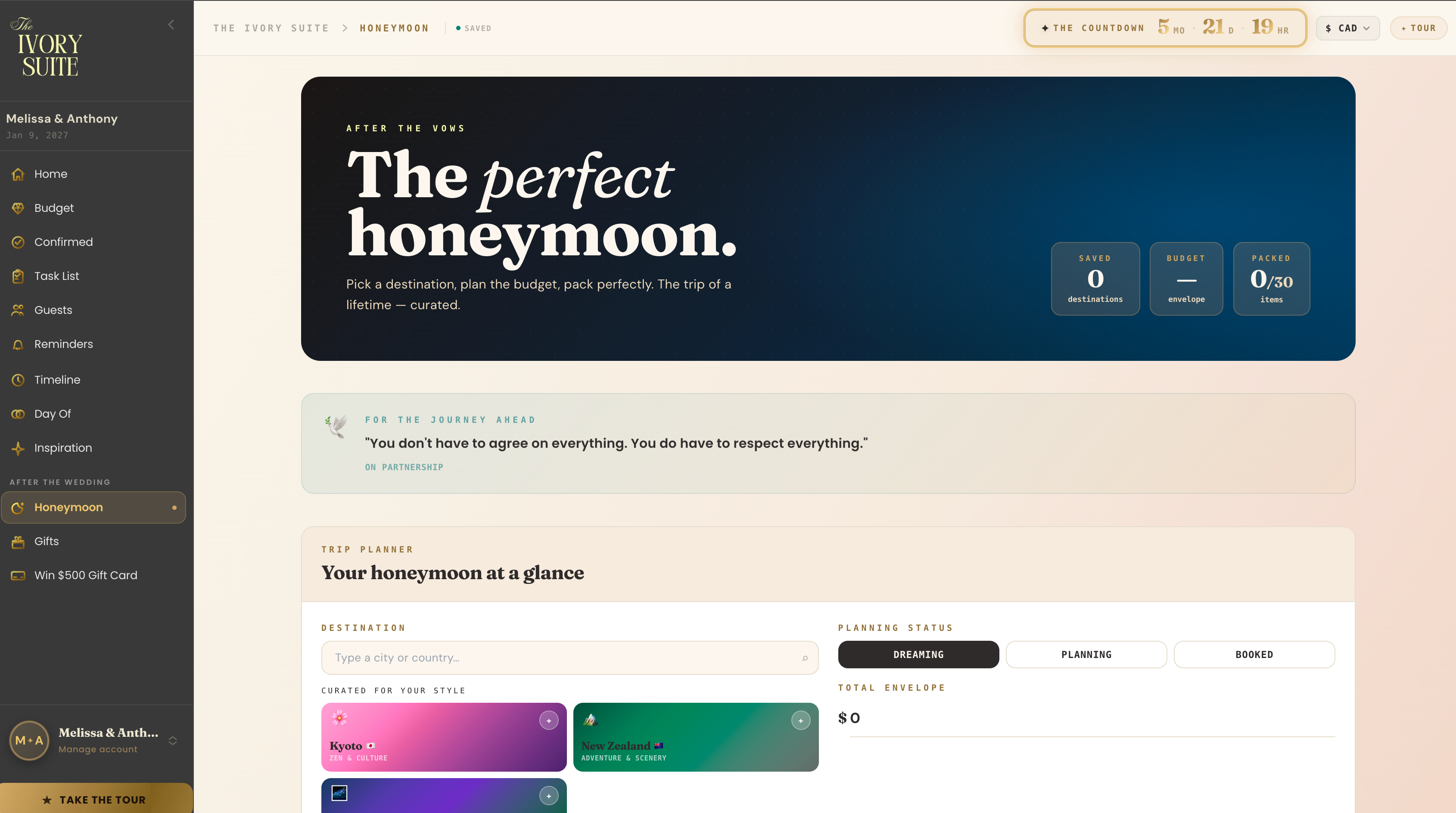Ivory Suite: Interactive Wedding Planning System